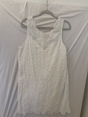 Gap white eyelet Shift Dress sz XL